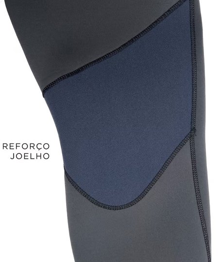 Long Jonh RC Mens FREELITE 3 2mm Back Zip vedado - Black 