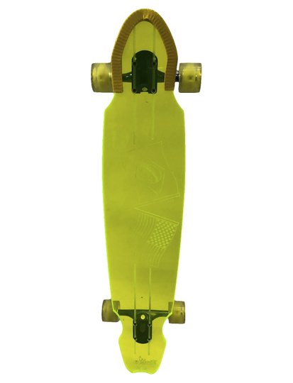Longboards Smokate Usa/Bra 8x39 Polegadas - Verde Limão Transparente