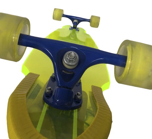 Longboards Smokate Usa/Bra 8x39 Polegadas - Verde Limão Transparente