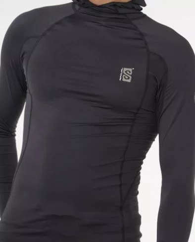 Lycra Masculina RC Search Manga Longa Estampada - Preto