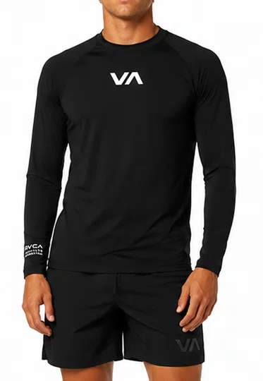 Lycra Masculina Rvca Surf Va - Preto