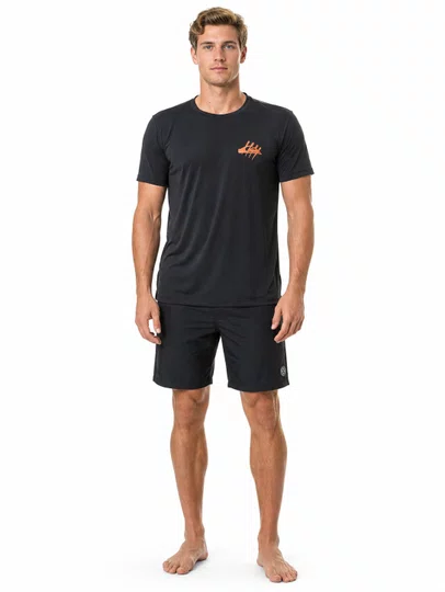 Lycra Quiksilver Surf G Land - Preto