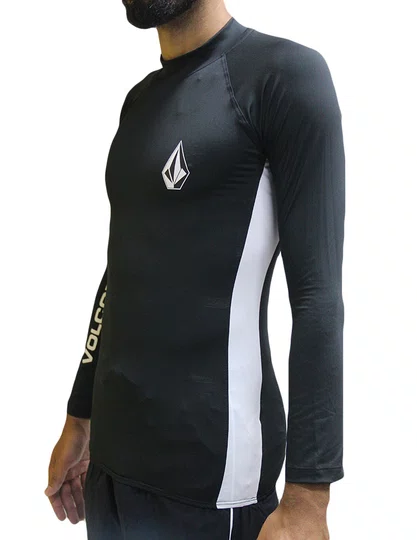 Lycra Volcom Lida Solid - Preto/Branco