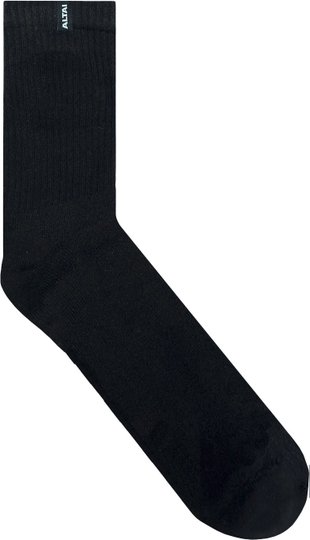 Meia Altai Basica e Etiqueta - Preto
