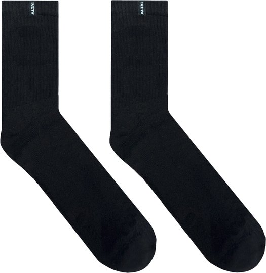 Meia Altai Basica e Etiqueta - Preto