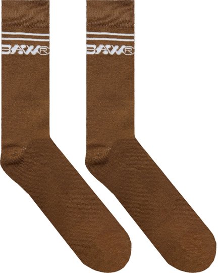 Meia Baw unissex Basic Digital Essentials 100% Algodão Caramelo - Caramel