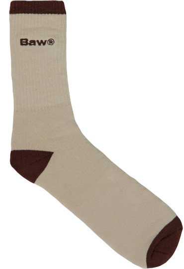 Meia Baw unissex Basic skateboards 100% Algodão - Marrom