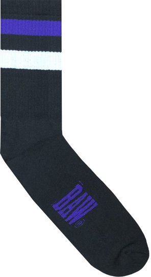 Meia Baw unissex Bawllege 2014 skateboards 100% Algodão - Preto Azul