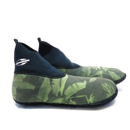 Meia Bota De Neoprene Para Beach Sports Mormaii 3mm - Preto Verde