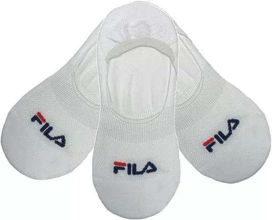 Meia Fila Cano Invisível Kit/3 Pares Feminino Sapatilha 34-38 - Branco