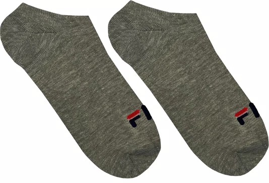 Meia Fila Cano Invisível Kit/3 Pares Mistas 39-43 Masculino - Preto/Mescla/Branco