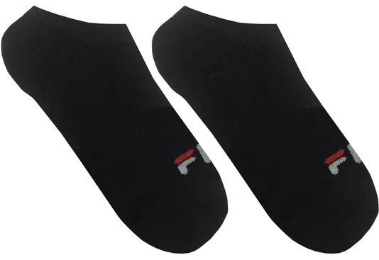 Meia Fila Cano Invisível Kit/3 Pares Mistas 39-43 Masculino - Preto/Mescla/Branco