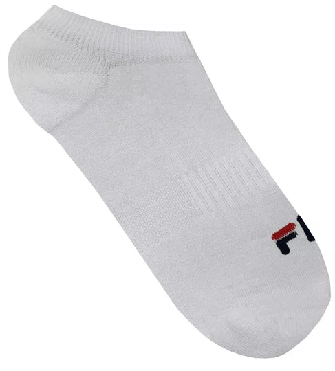 Meia Fila Cano Invisível Kit/3 Pares Mistas 39-43 Masculino - Preto/Mescla/Branco