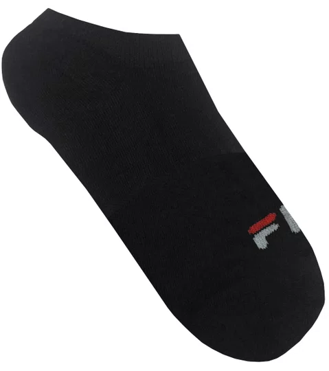 Meia Fila Cano Invisível Kit/3 Pares Mistas 39-43 Masculino - Preto/Mescla/Branco