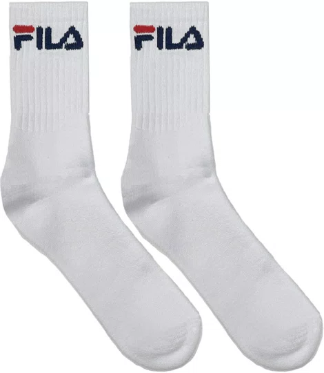 Meia Fila Cano Medio Kit/3 Pares 39-43 Masculino - Branco