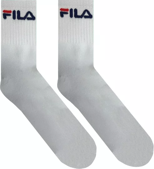 Meia Fila Cano Medio Kit/3 Pares 39-43 Masculino - Branco/Mescla/Preto