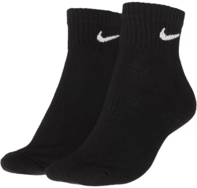 Meia Nike Every Cush Ankle 3 Pares - Black