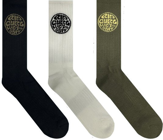 Meia Rip Curl Unissex Premium Cano Longo Kit c/3 - Multi Color