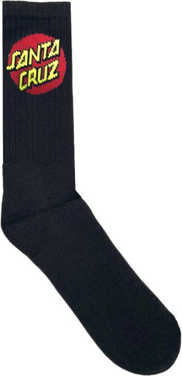 Meia Santa Cruz Classic Dot Cano Longo - Preto