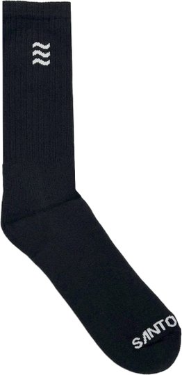 Meia Santo Swell Classica de Algodão Costuras Reforçadas - Preto