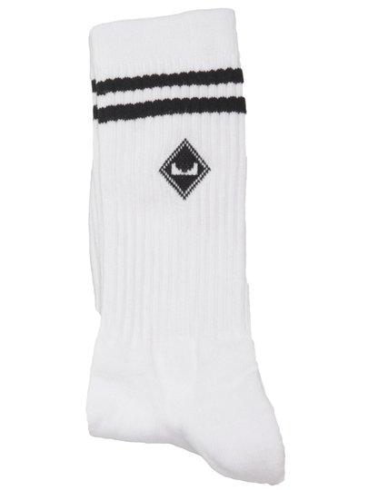 Meia Unissex Session Cano Alto Faixa - Branco