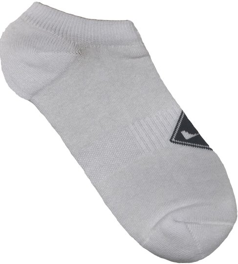 Meia Unissex Session Invisivel Logo - Branco