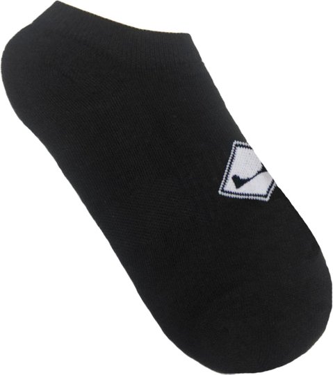 Meia Unissex Session Invisivel Logo - Preto