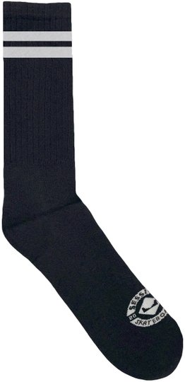 Meia Unissex Session Skt Listra C/Alto - Preto