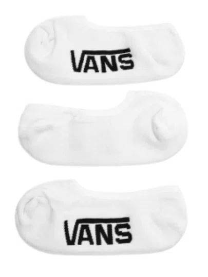 Meia Cano Curto Vans Kit 3 Pares Classic Super Show - Branco
