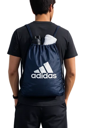 Mochila Tipo Saco Adidas Ginástica Linear - Marinho