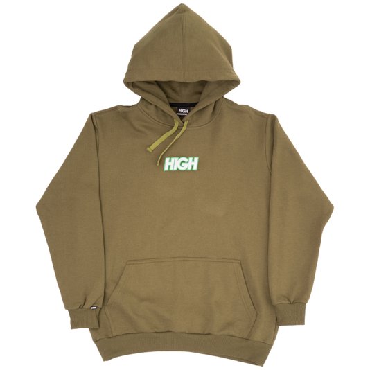 Moletom Masculino High Colored Manga Longa com Capuz - Verde Musgo