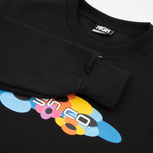 Moletom Masculino High Flow Manga Longa sem Capuz - Preto