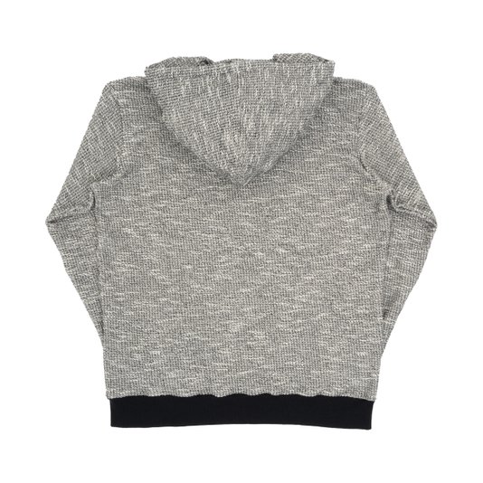 Moletom Masculino High Heater Suéter Manga Longa com Capuz - Branco/Preto