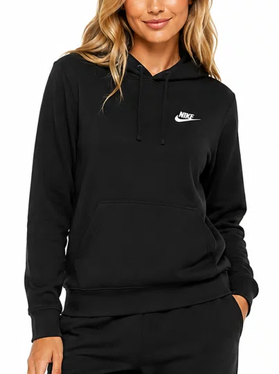Moletinho Feminino Nike NSW Club - Preto