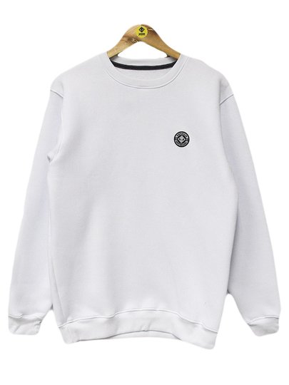Moletom Careca Masculino Session Skateboard - Branco