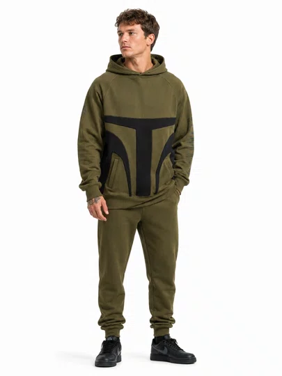 Moletom DC X Star Wars Mando Color Block - Verde