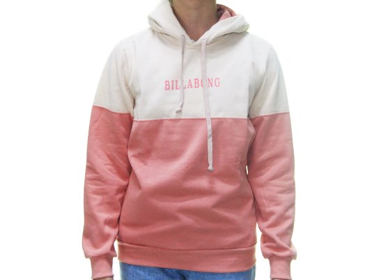 Moletom Feminino Billabong Fechado Vintage Surf - Rosa