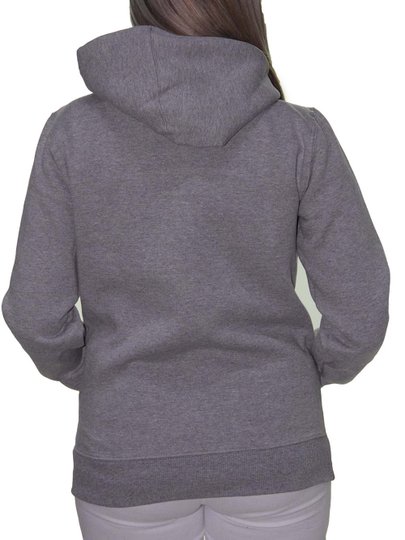 Moletom Feminino Flo Waves Freedom Manga Longa - Cinza Mesclado