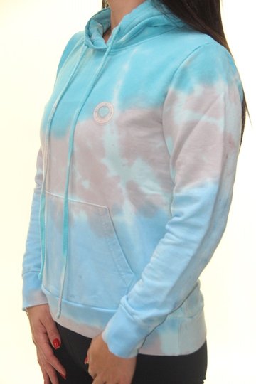 Moletom Feminino Freesurf Especial Tie Dye Manga Longa - Tie Dye/Azul