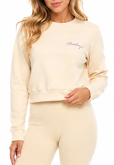 Moletom Feminino Hurley Line - Off White