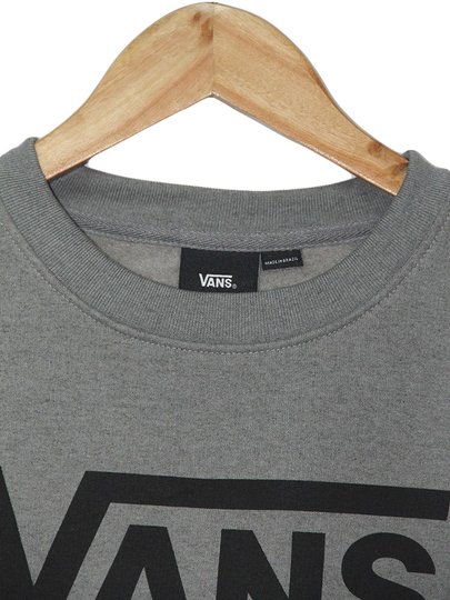 Moletom Feminino Vans Classic V Crew - Cinza/Mescla
