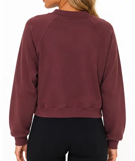 Moletom Feminino Volcom Careca Single Stone - Bordo