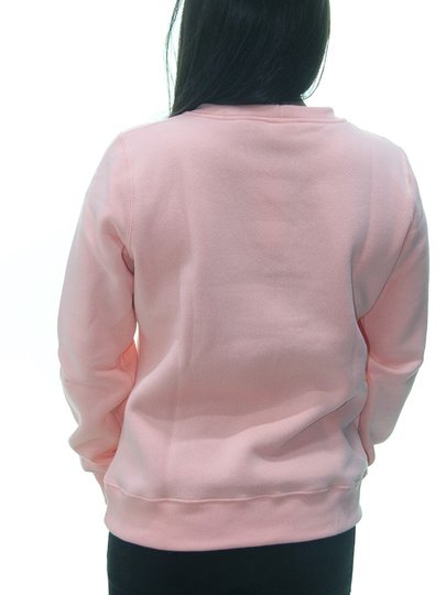 Moletom Feminino Wats Girl Logo Careca Manga Longa sem Capuz - Salmão