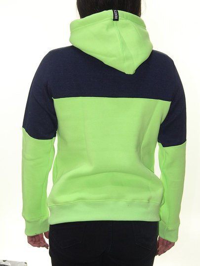 Moletom Feminino Wats Girl Neon Manga Longa com Capuz - Verde Neon