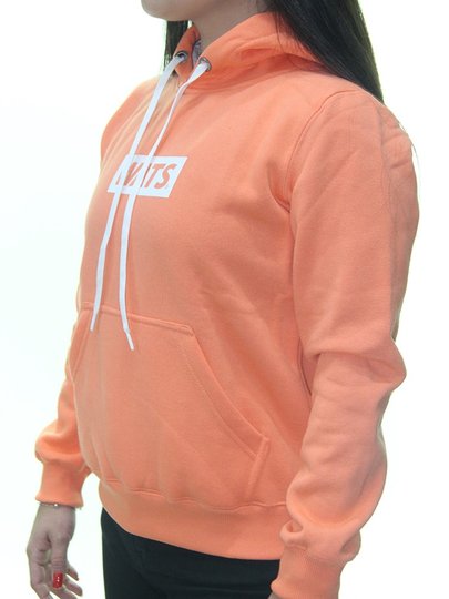 Moletom Feminino Wats Girl Pastry Manga Longa com Capuz - Laranja