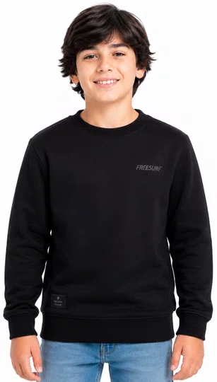 Moletom Infantil Freesurf Mini Careca - Preto