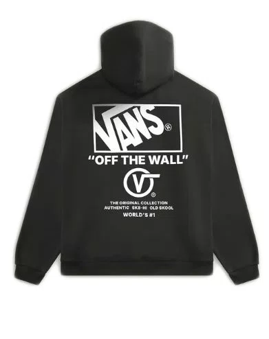 Moletom Infantil Vans Stacked Hi - Preto