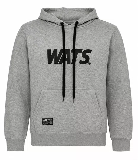 Moletom Infantil Wats Logo - Cinza Mesclado