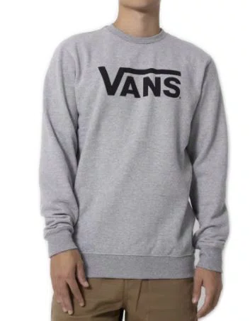 Moletom Juvenil Vans Classic - Cinza/Mescla