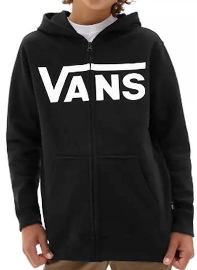 Moletom Juvenil Vans CLASSIC ZIP - Preto